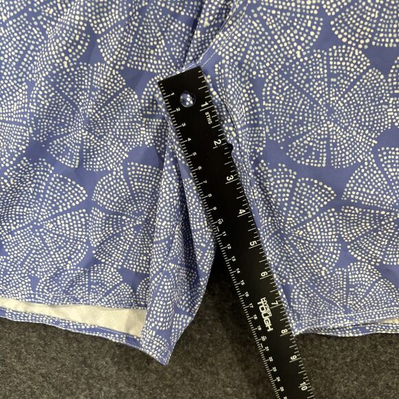 Johnnie-O Swim Trunks Shorts Mens XL Blue White Floral Drawstring Board Short - Picture 6 of 11